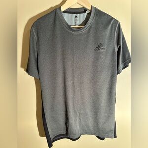 Adidas Men's Black & Gray Climacool Tee - Large P2P 21” - Like New